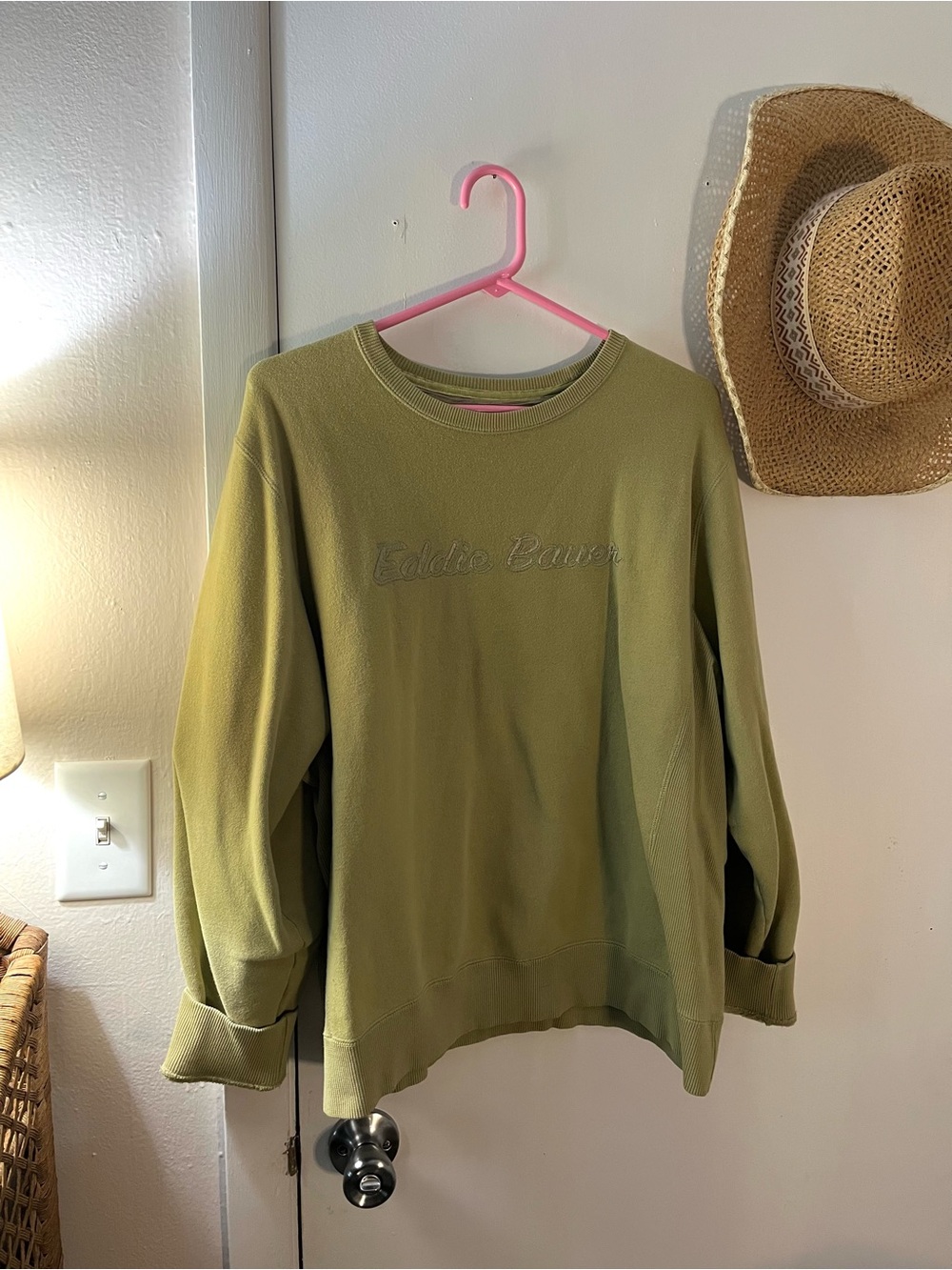Eddie Bauer Moss Green Crewneck Sweatshirt